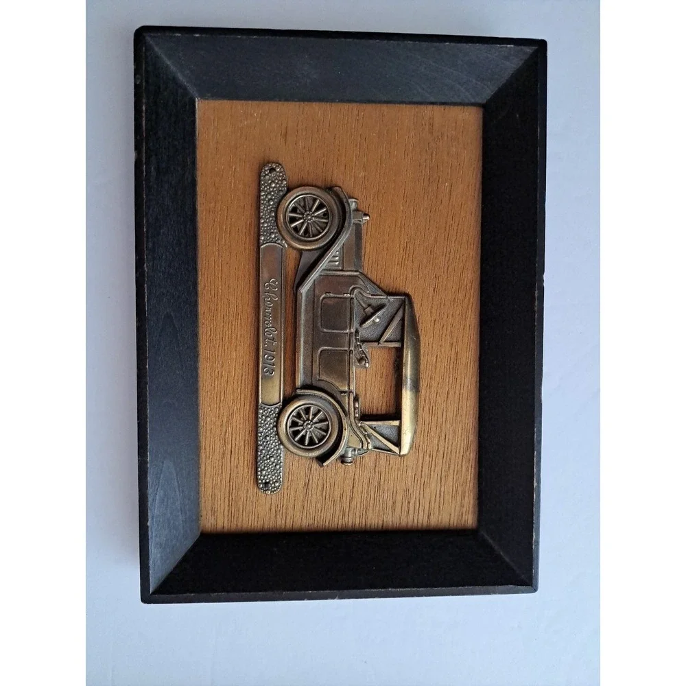 VTG 4 pc 1900's Cars‎ Automobile Wood Metal 5x7